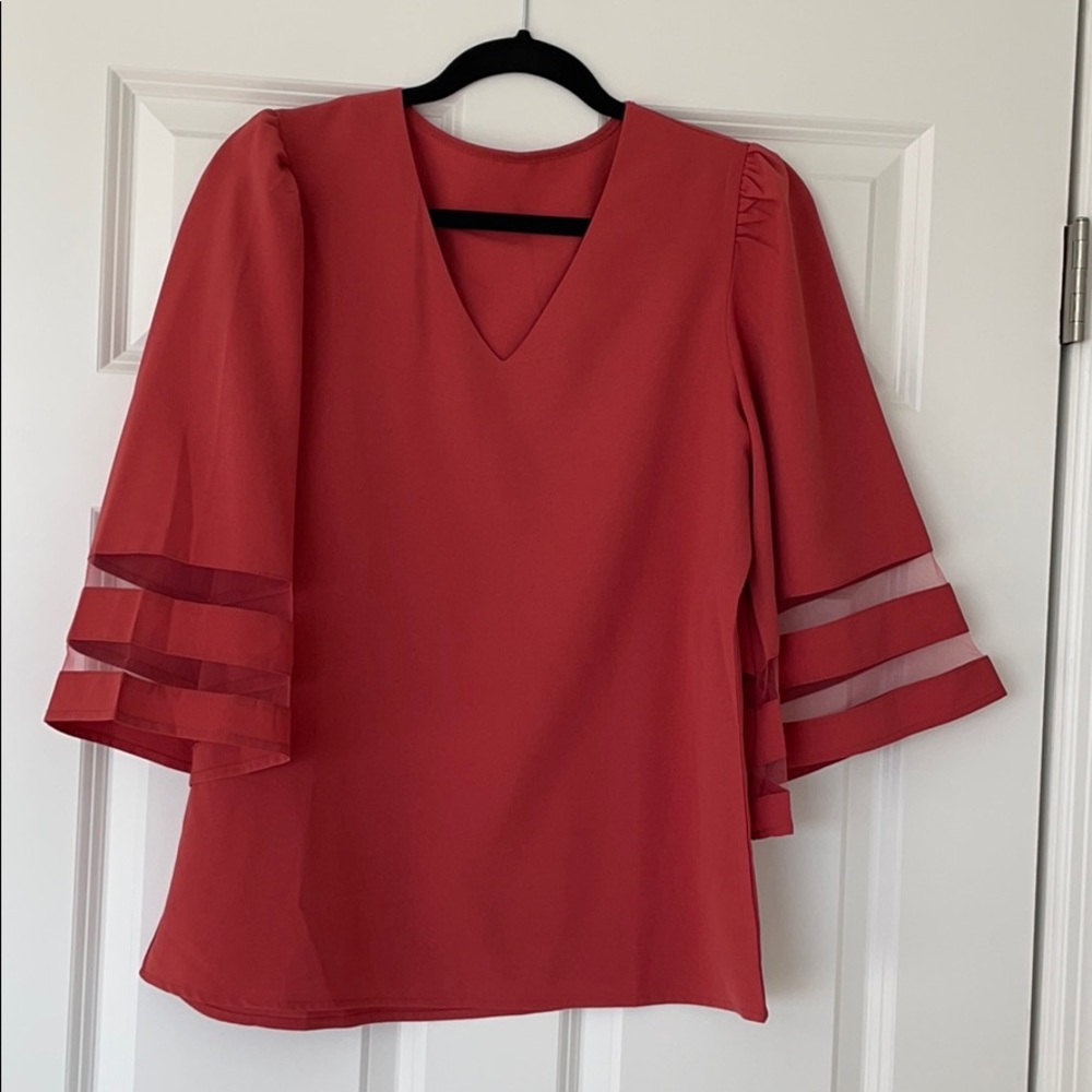 Statement Sleeve Blouse